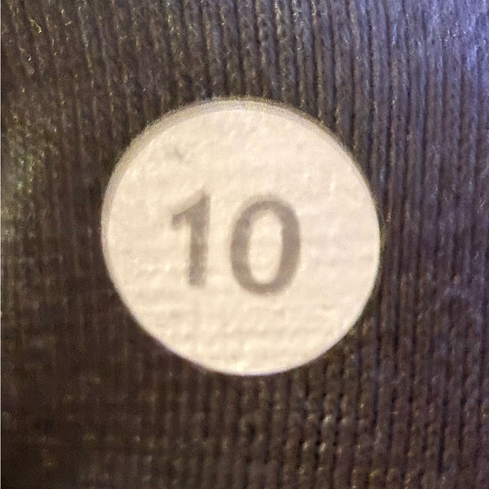 2014 Lululemon Wunder Under Pant Legging Diamond Dot Black White Size 10 - Picture 10 of 10